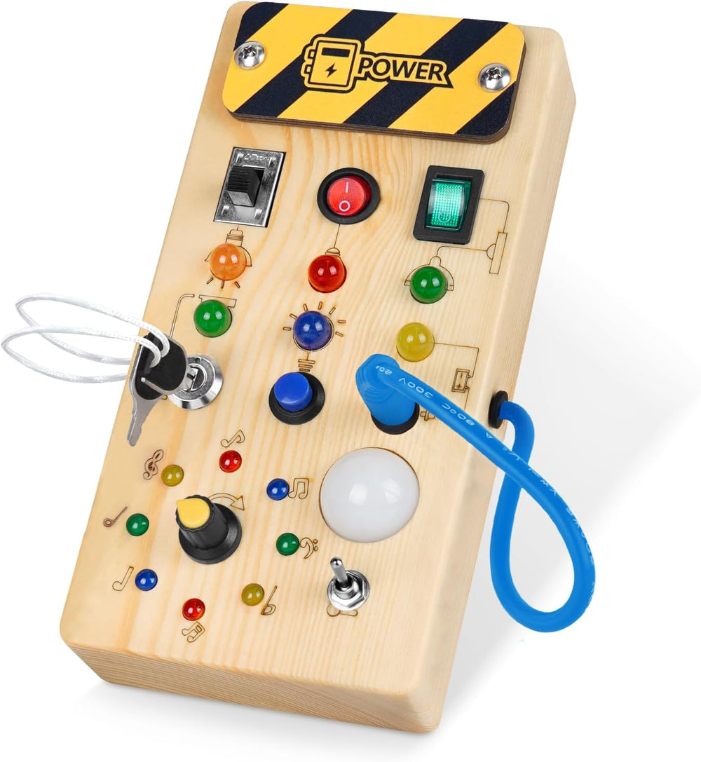 Little Explorer LED Busy Board Montessori Sensory Toy for Curious Toddlers: Fun & Educational For Toddlers & Pre Schoolers