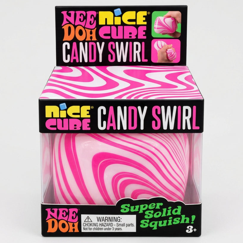 Schylling Nee-Doh Candy Swirl Nice Cube Super Solid Squish!